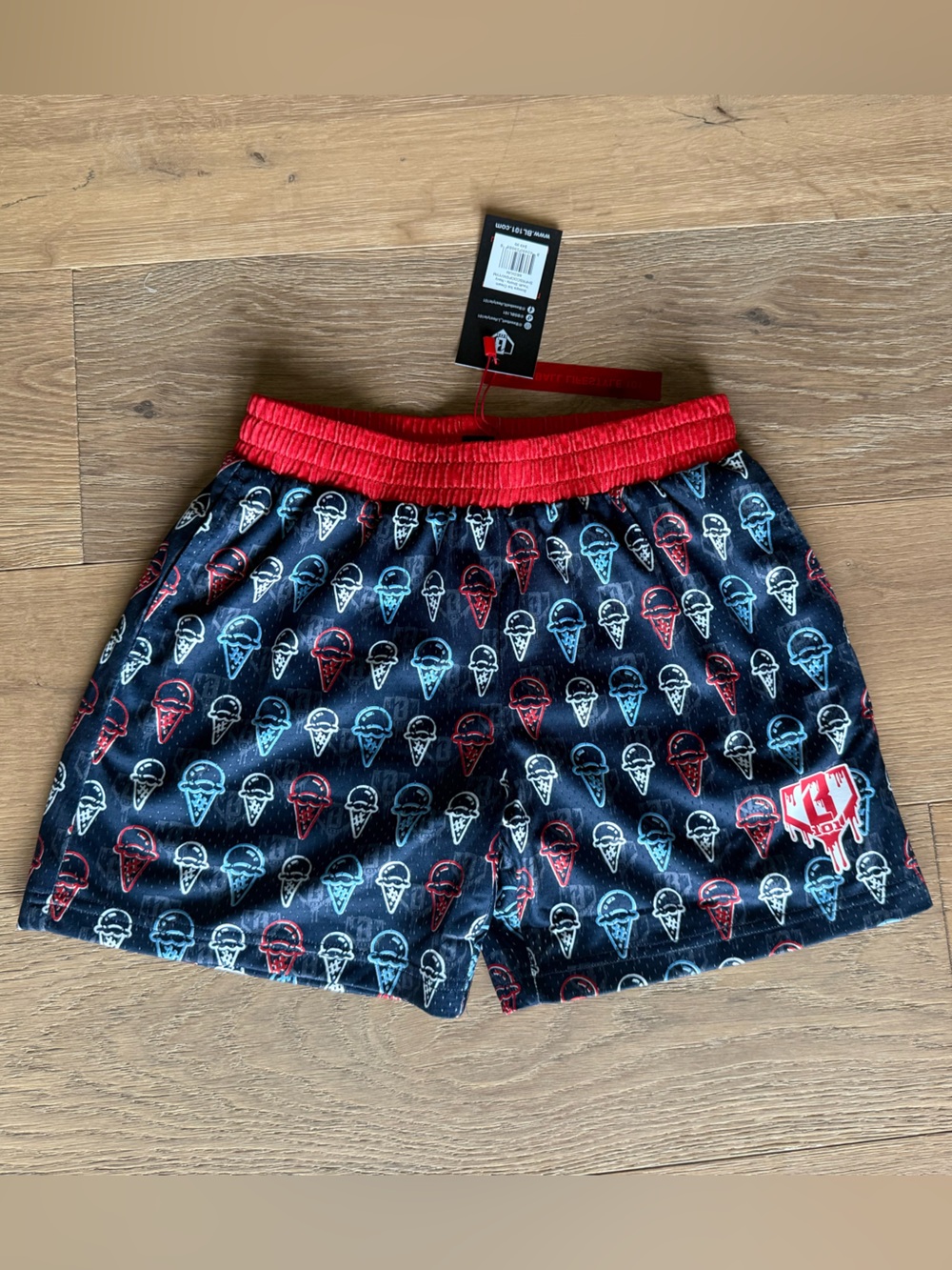 Baseball Lifestyle 101 - Ice Cream Shorts - Scoops -Navy - Youth- NEW WITH TAGS